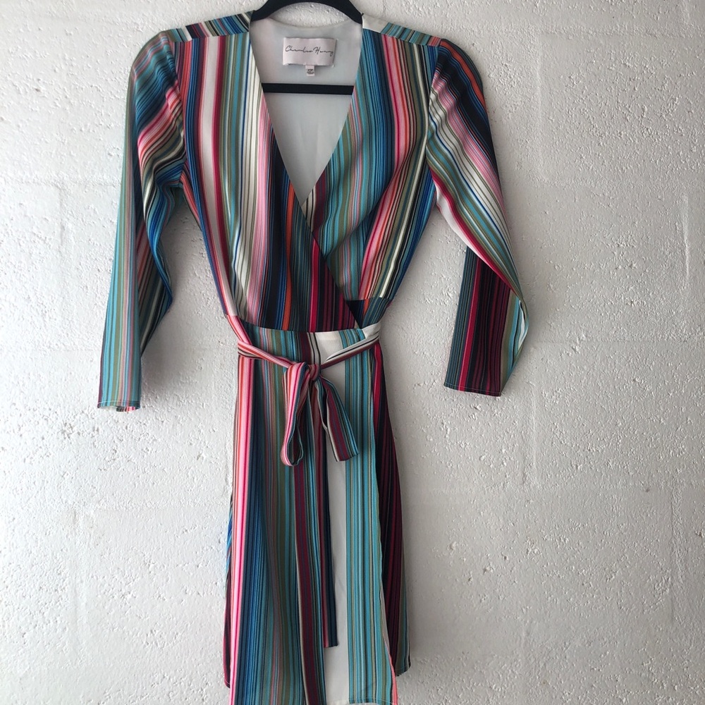 Low v plunge neck dress